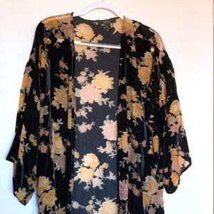 Velvet Floral Kimono